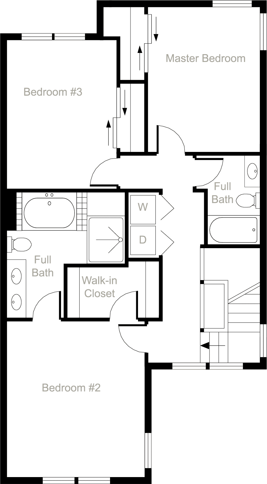 2nd Floor Plan - The Martin Gale