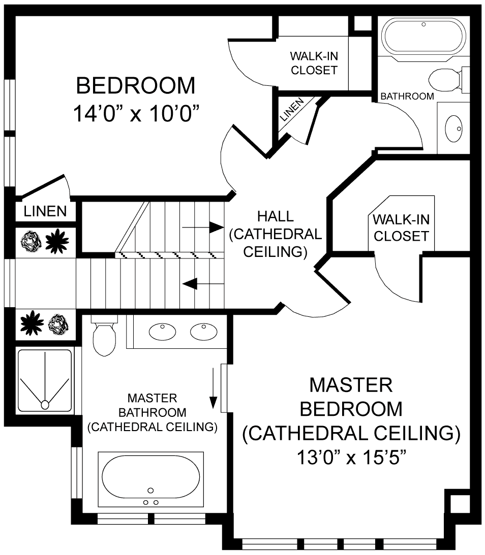 2nd Floor Plan - The Adams
