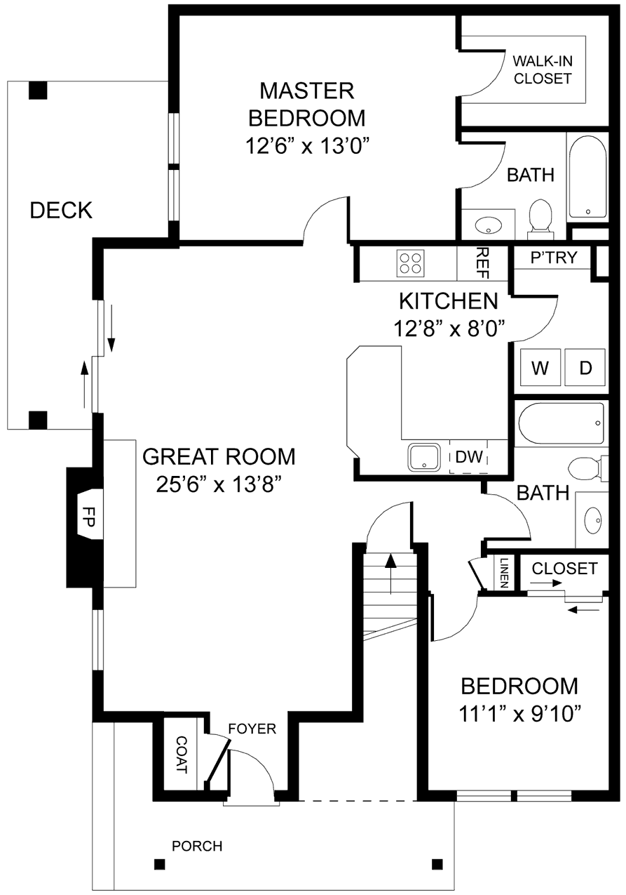 1st Floor Plan - The Baybury (+Loft)