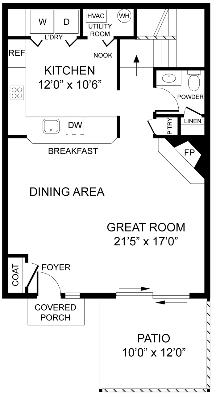 1st Floor Plan - The Bradford