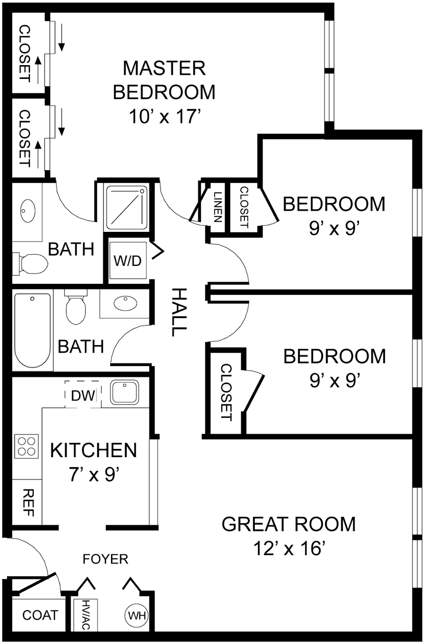 1st Floor Plan - The Carlton 2 (Upper)
