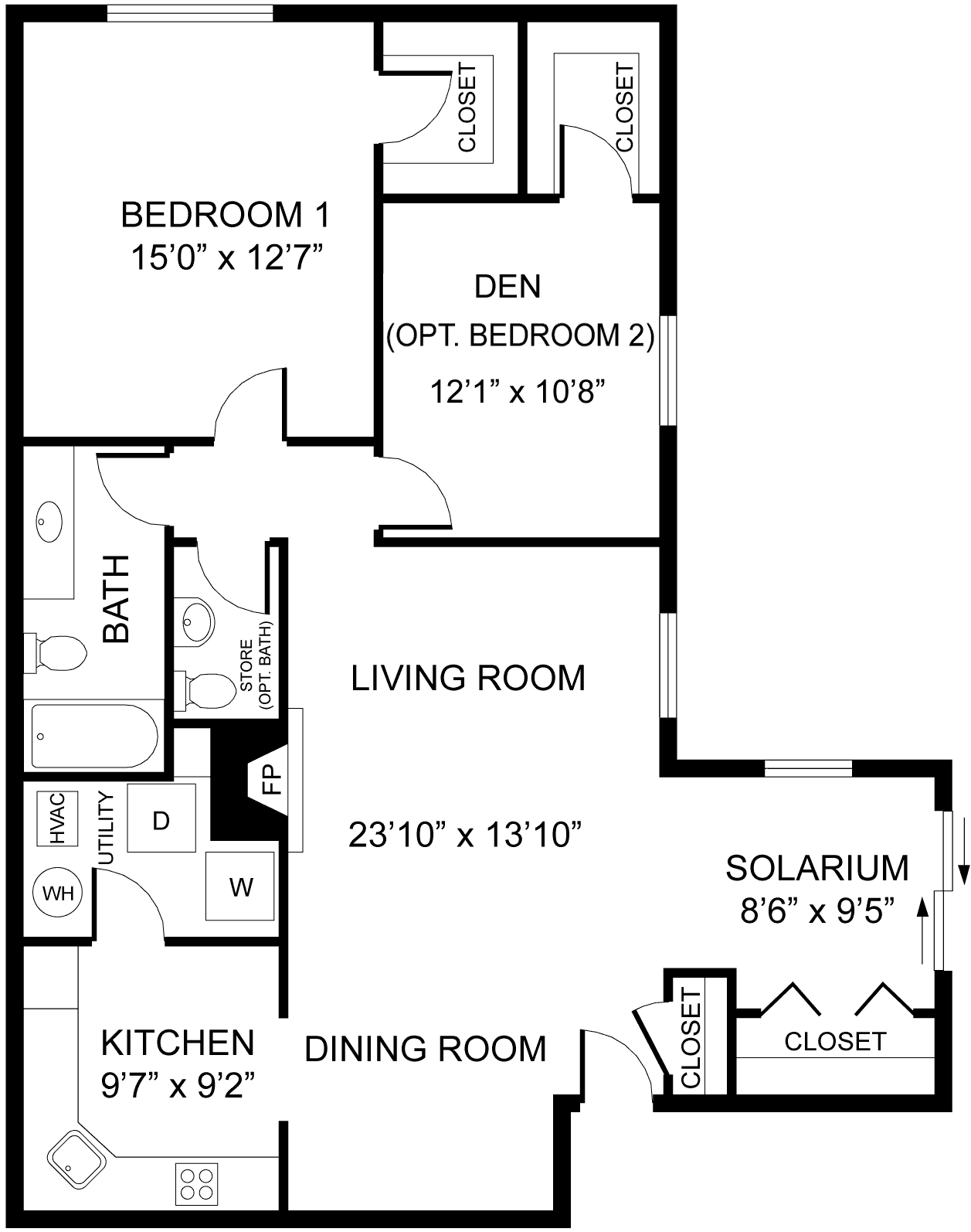 1st Floor Plan - Upper Unit