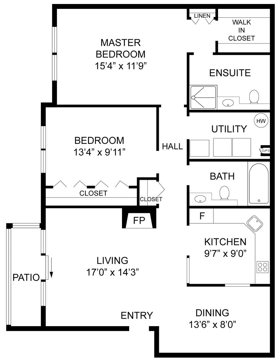 1st Floor Plan - Model 5100