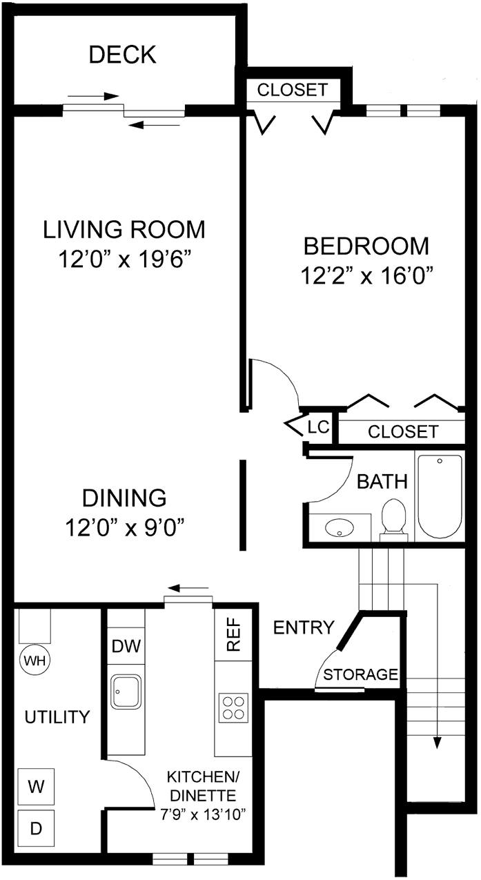 1st Floor Plan - The Ashley II (Upper)