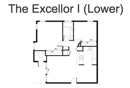 The Excellor I (Lower) - Fox Chase | Floor Plans