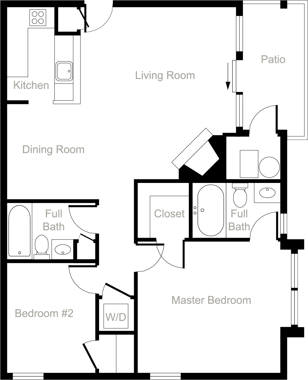 Fox Chase Floor Plan - 212l