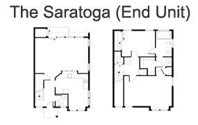 The Saratoga (End Unit) - Fox Chase | Floor Plans
