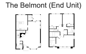 The Belmont (End Unit) - Fox Chase | Floor Plans
