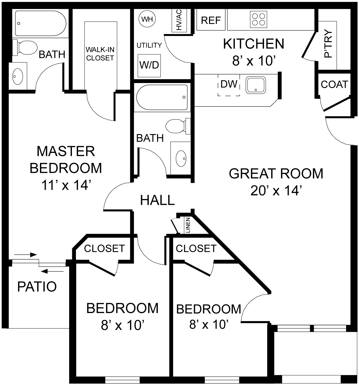 Park Place Floor Plan - doral1